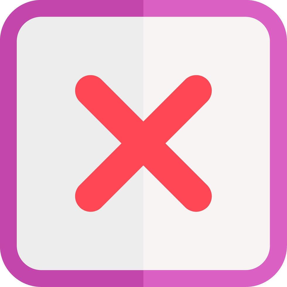 Cross Flat Icon vector