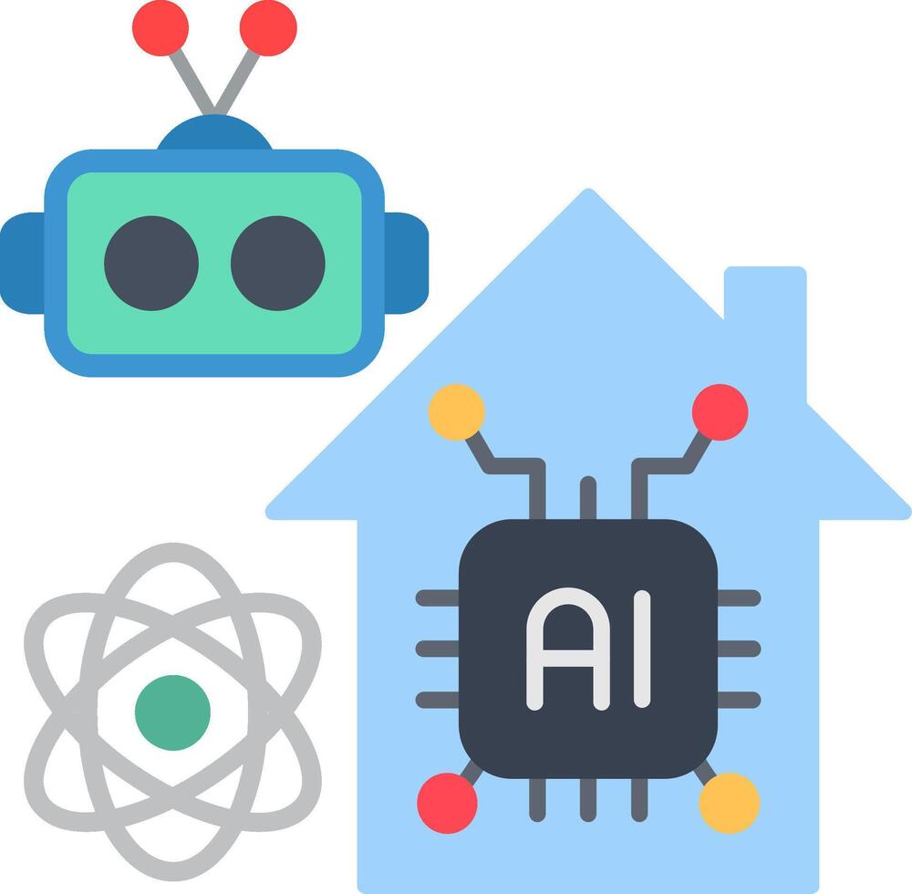 Smarthome Flat Icon vector