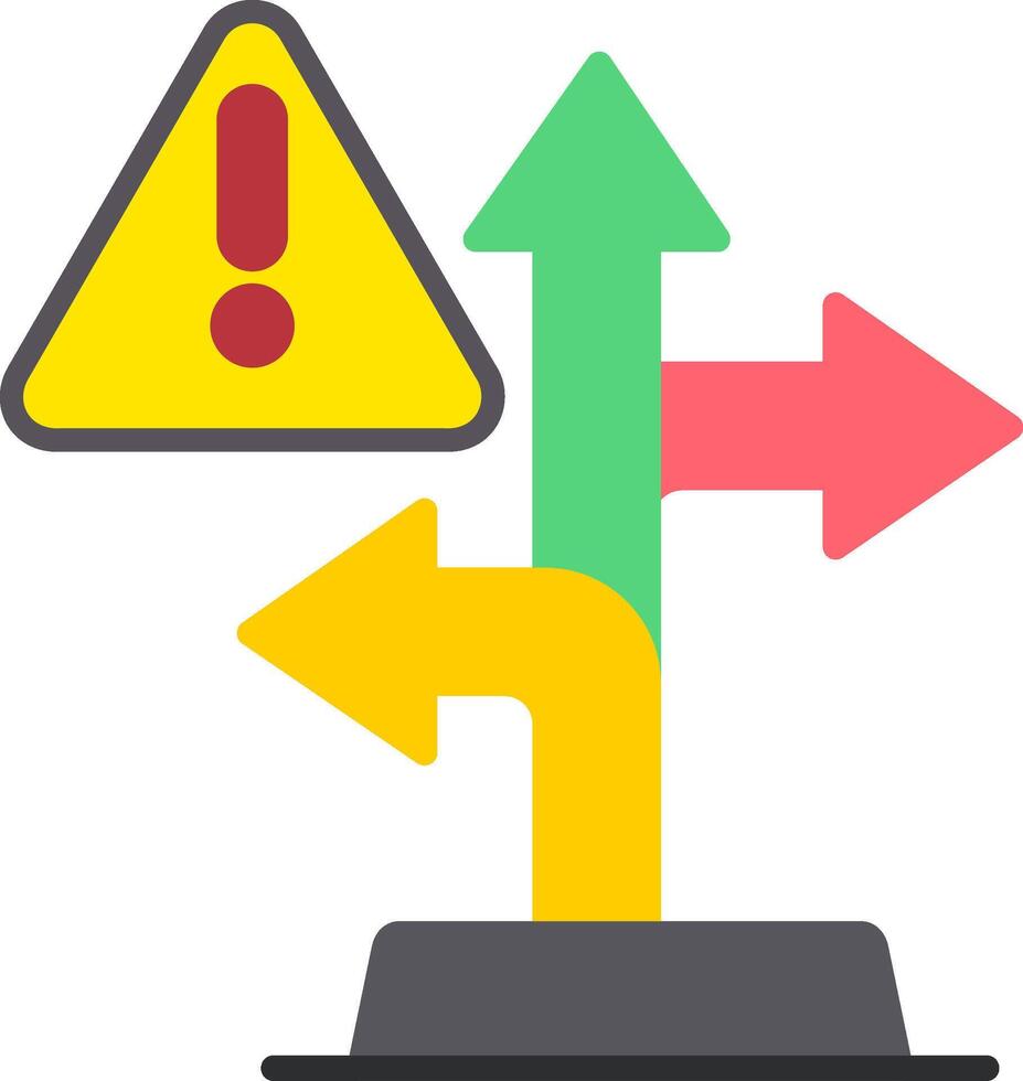 Directions Flat Icon vector