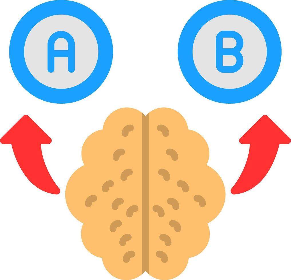 Decision Making Flat Icon vector
