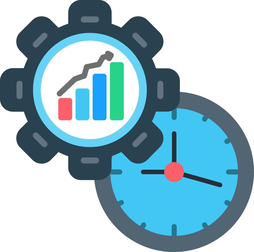 Efficiency Flat Icon vector
