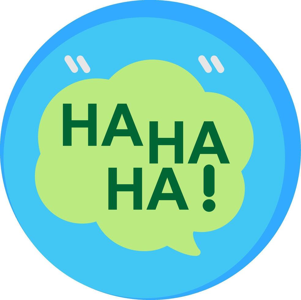 Haha Flat Icon vector