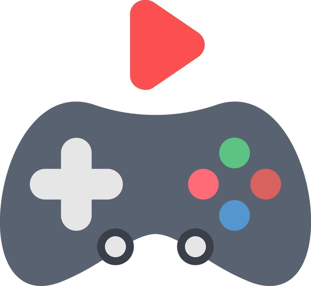 Gaming Flat Icon vector