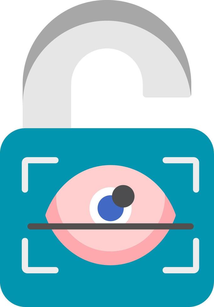 Padlock Flat Icon vector