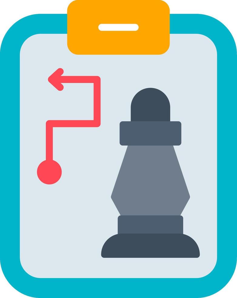 Strategy Flat Icon vector