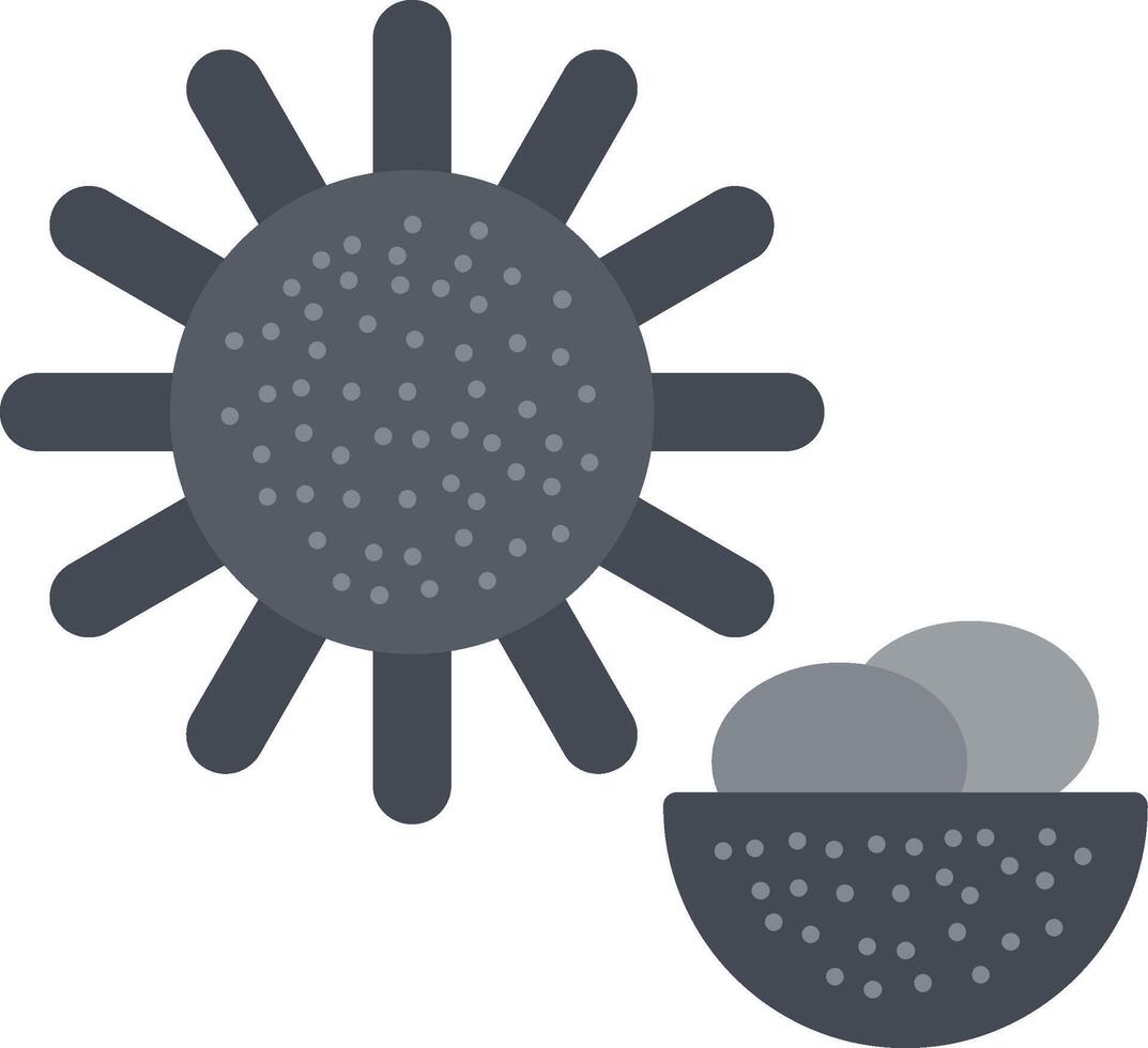Urchin Flat Icon vector