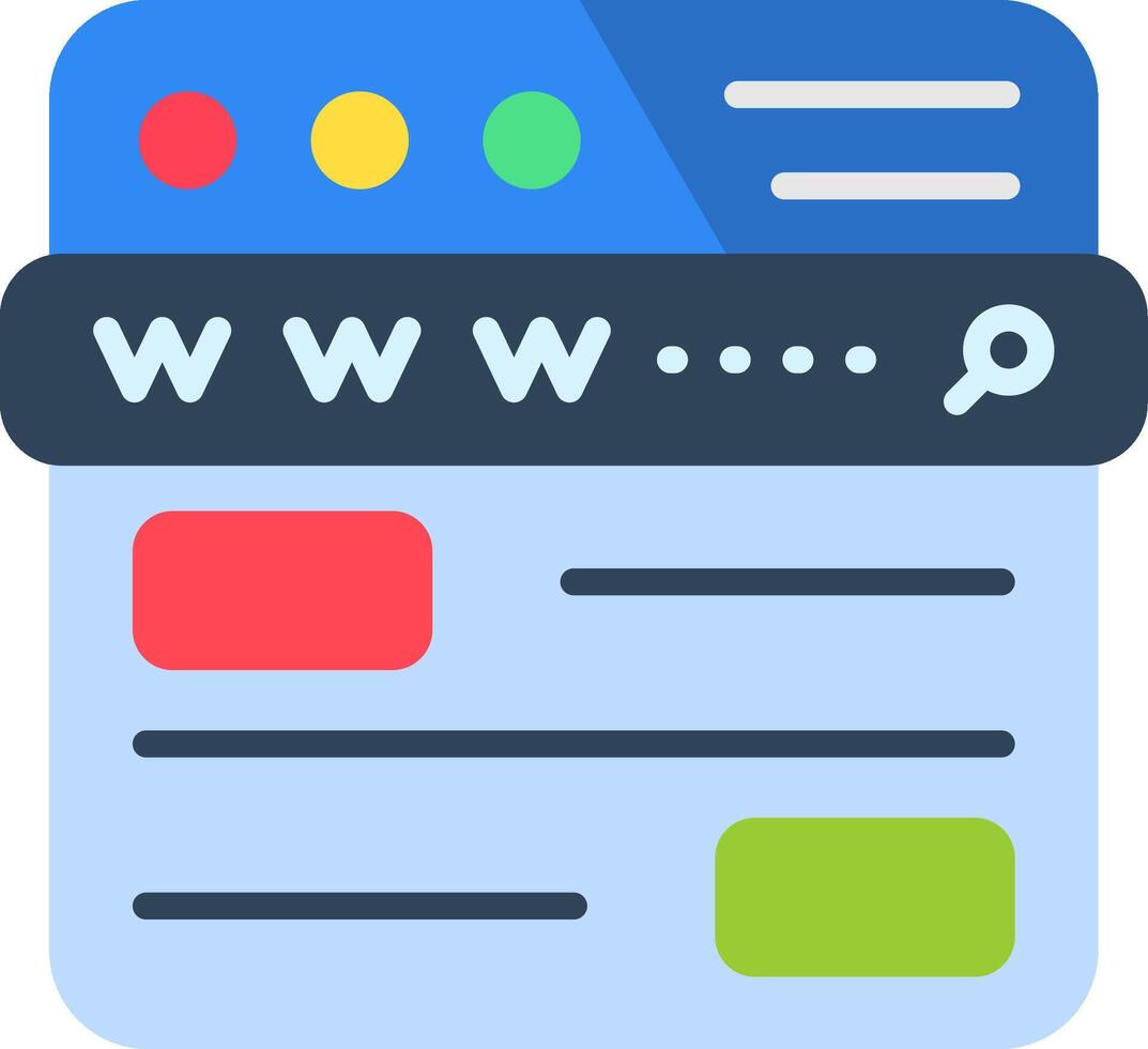 Url Flat Icon vector