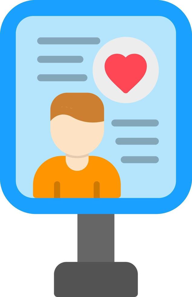 Ads Flat Icon vector