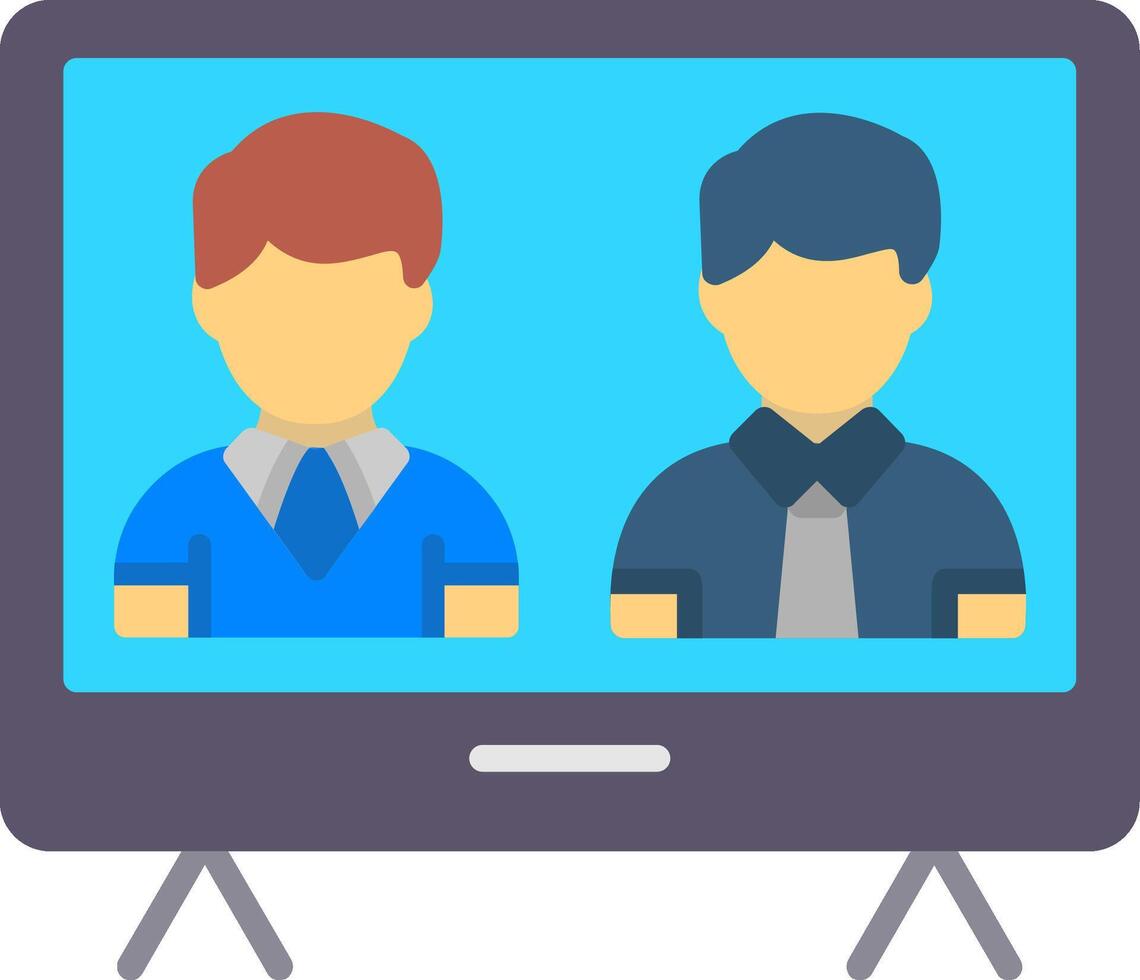 Electronic Voting Flat Icon vector