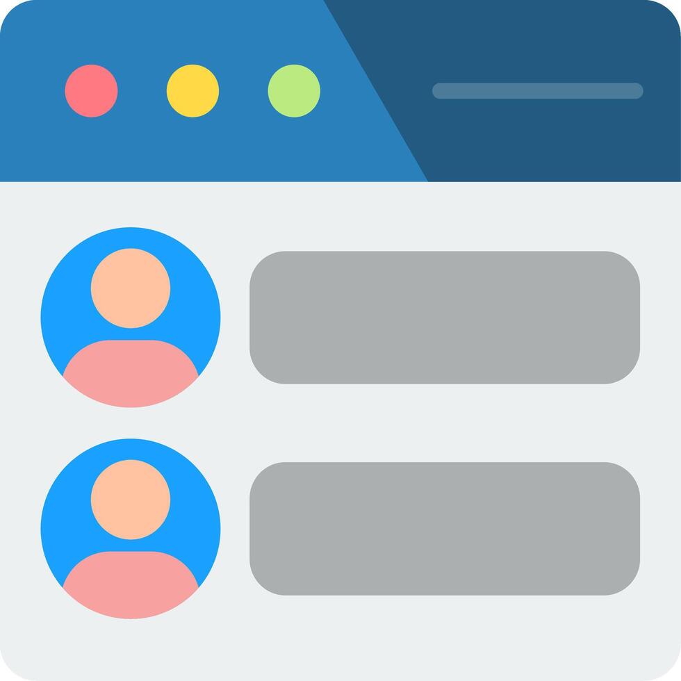 Forum Flat Icon vector