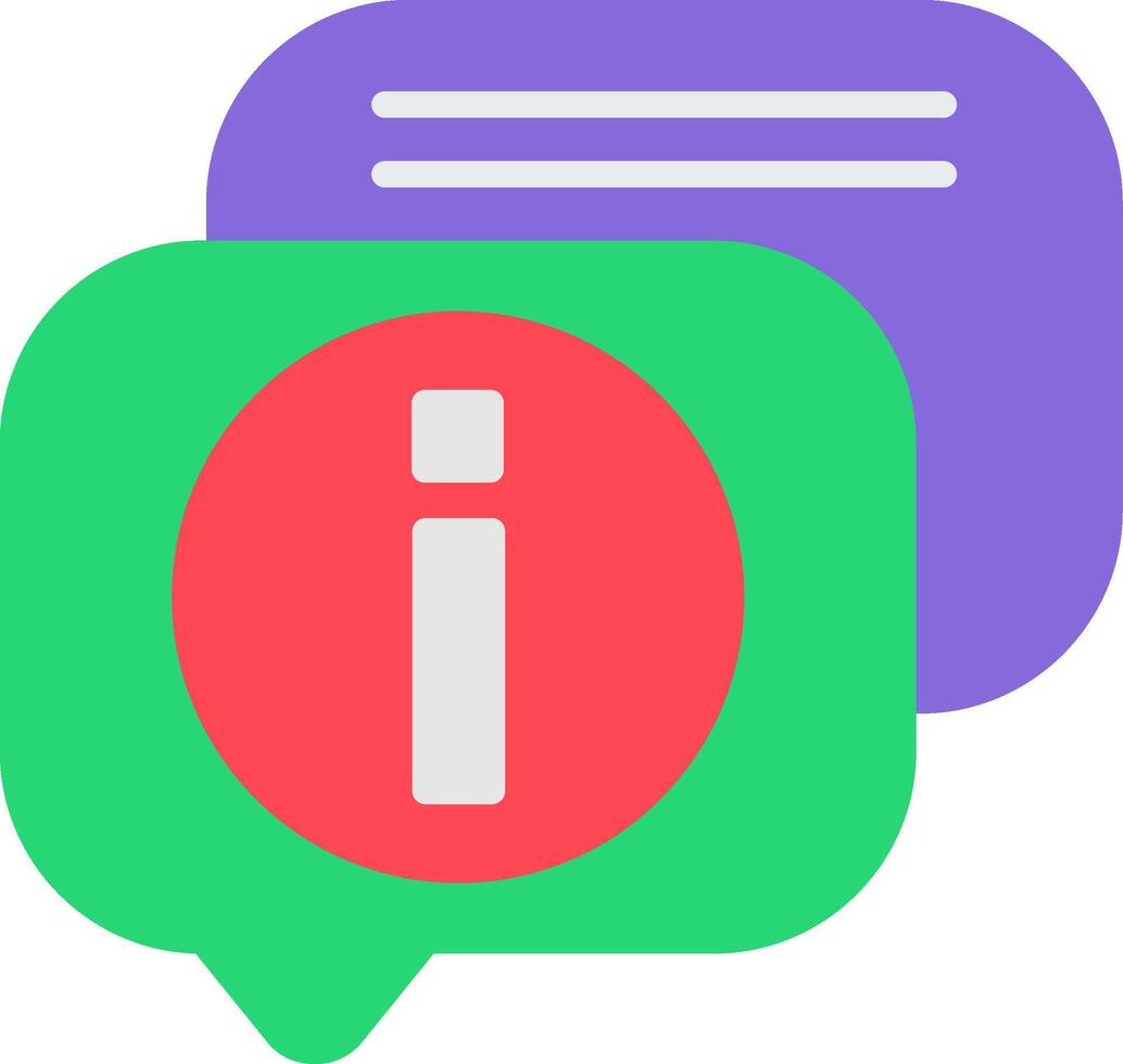 Information Flat Icon vector