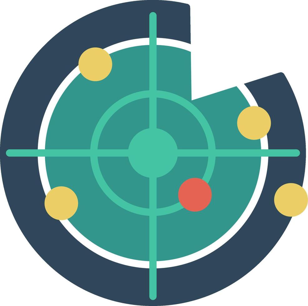 Radar Flat Icon vector