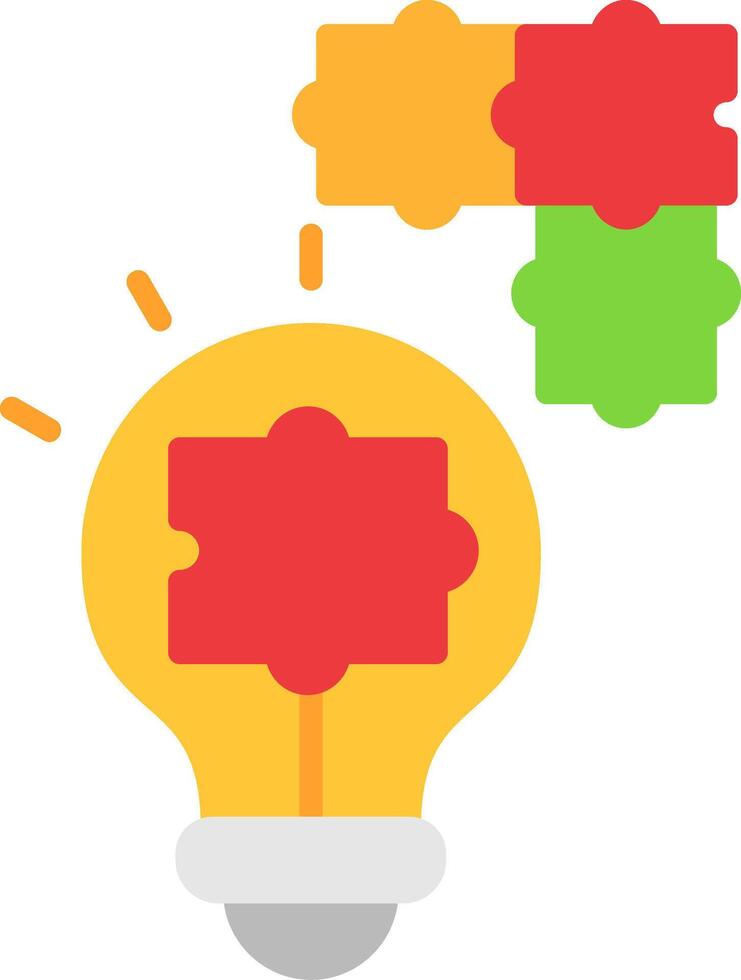 Problem Solving Flat Icon vector