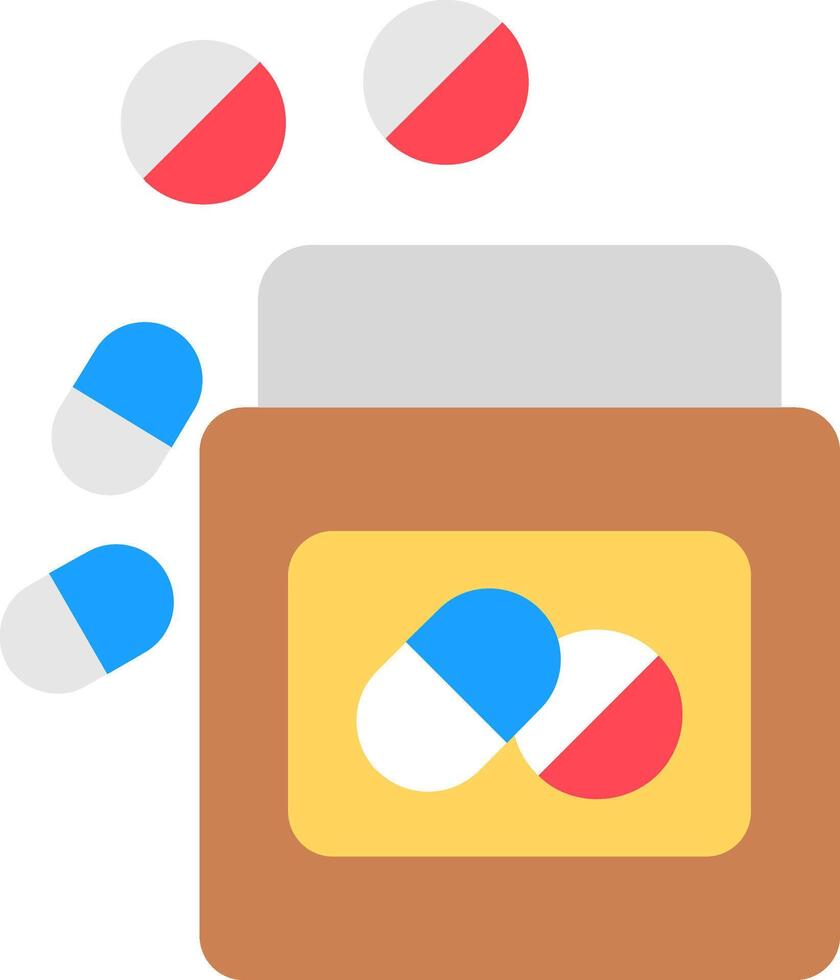 Vitamins Flat Icon vector