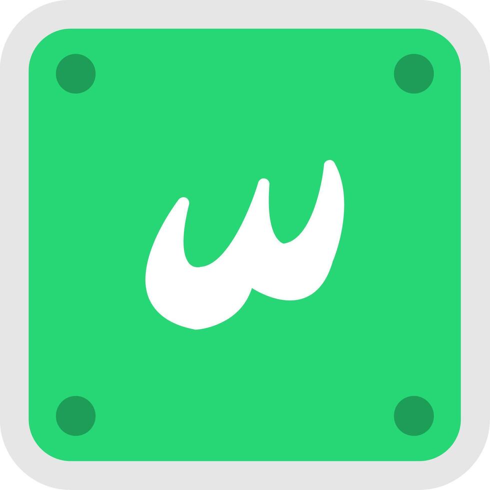 Arabic Language Flat Icon vector