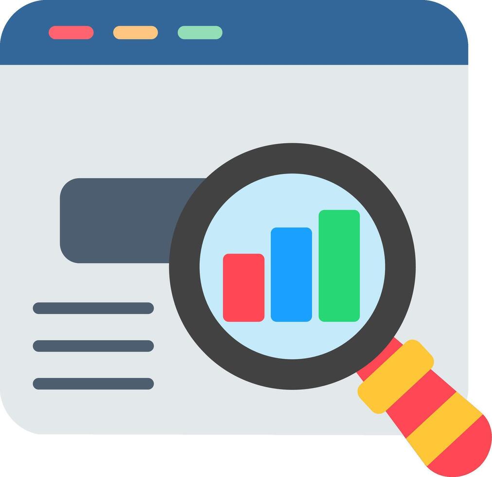 Analysis Flat Icon vector