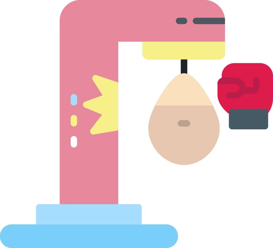 Boxing Machine Flat Icon vector