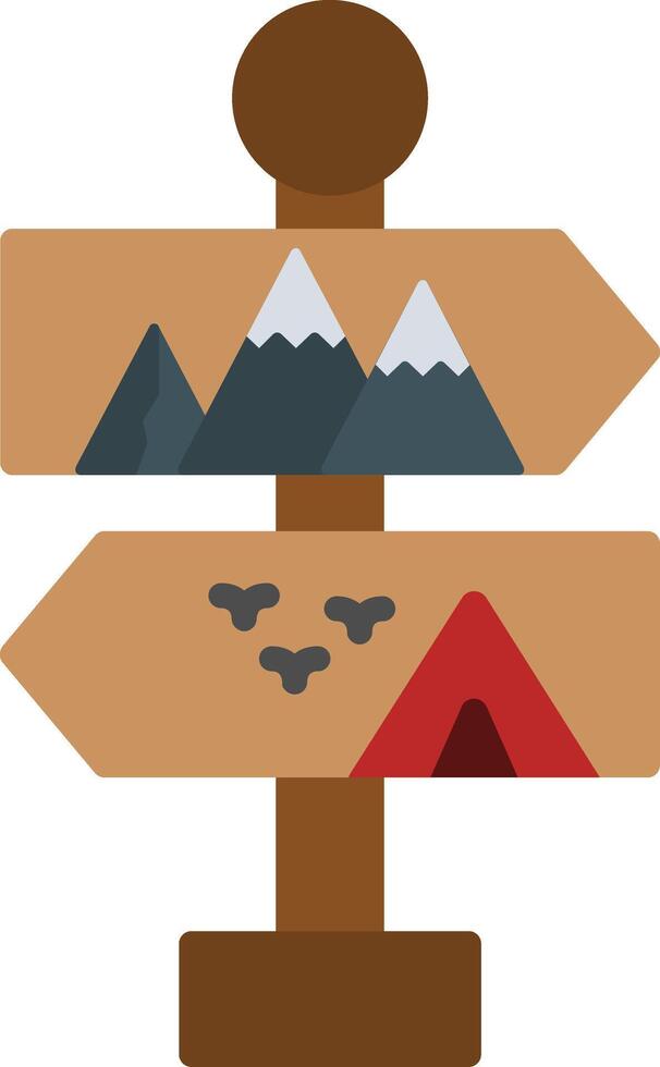 Direction Flat Icon vector