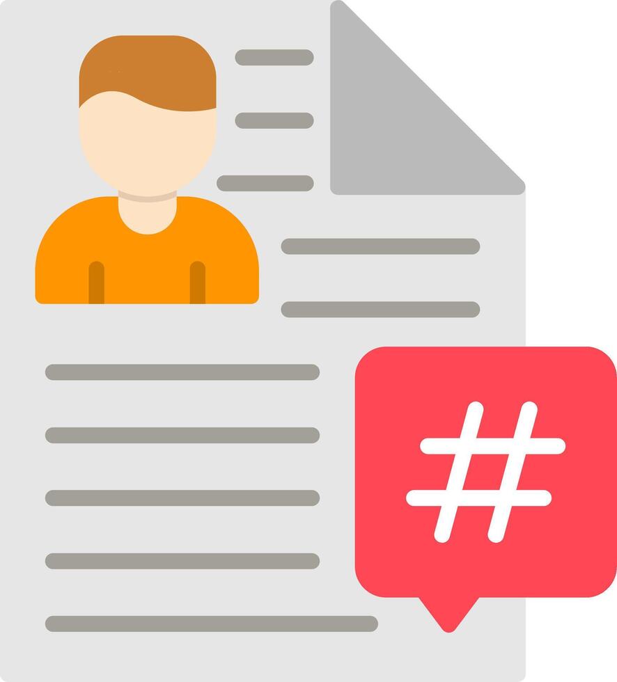 Page Flat Icon vector