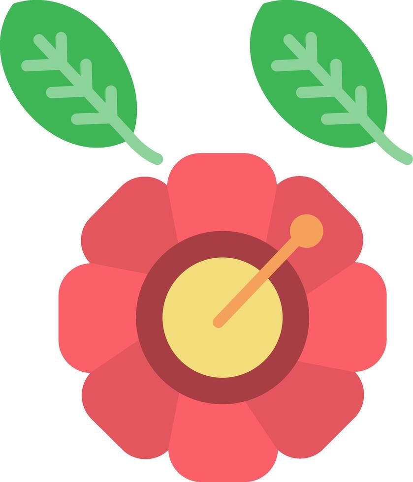 Hibiscus Flat Icon vector