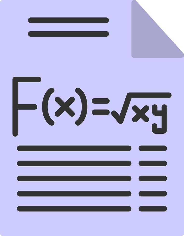 Formula Flat Icon vector