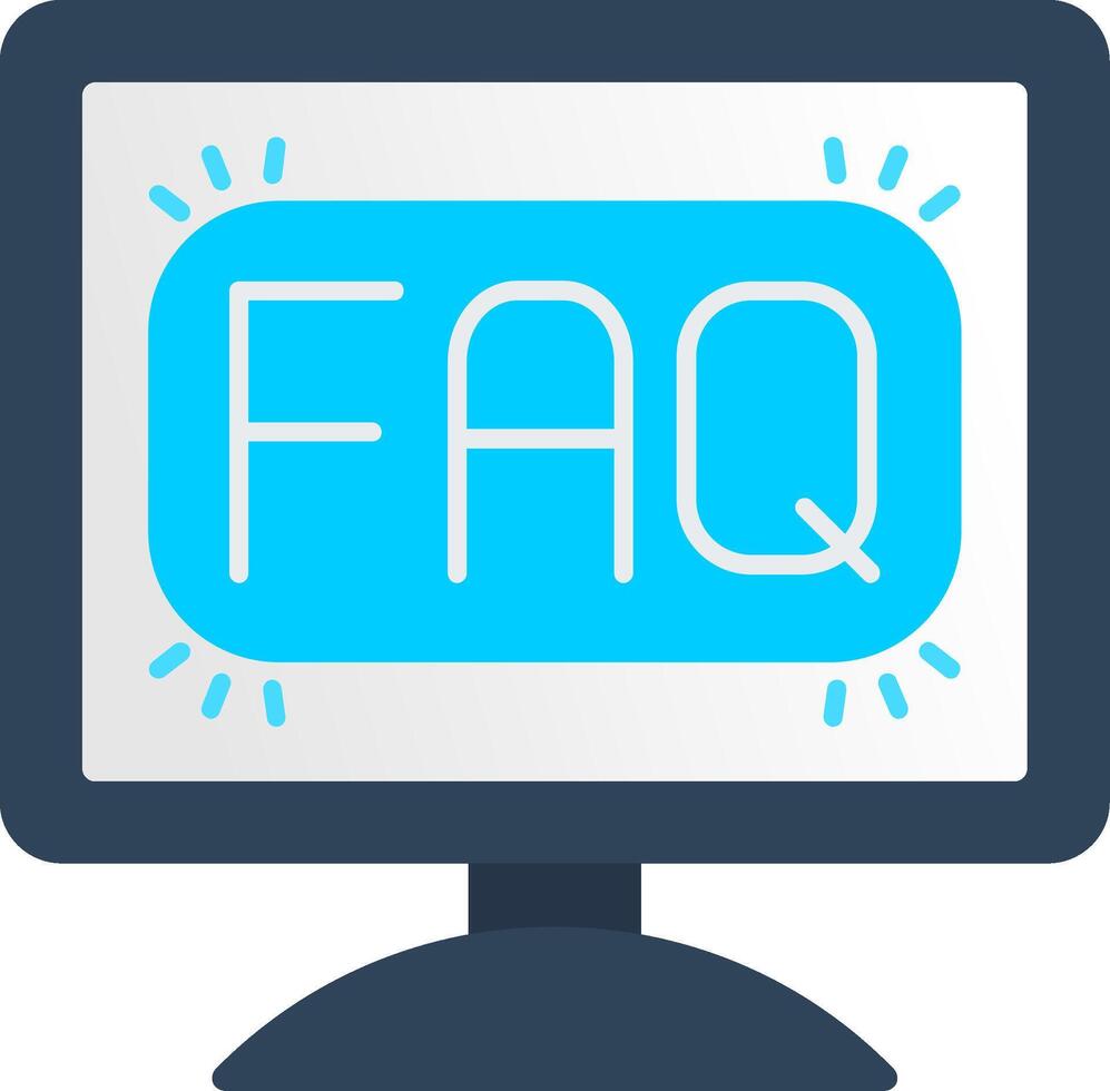 Monitor Flat Icon vector