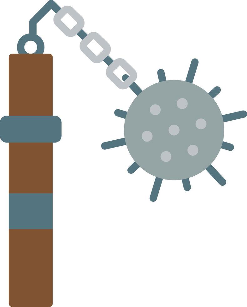 Mace Flat Icon vector