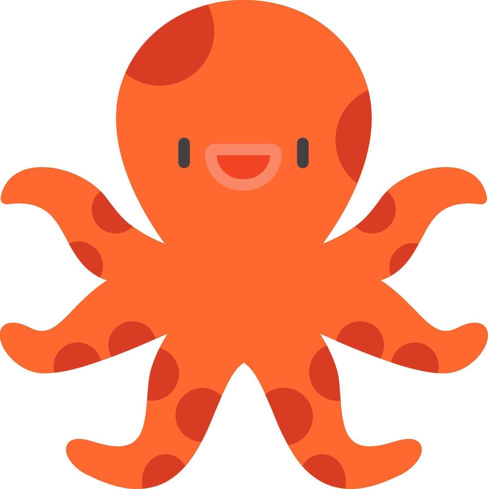 Octopus Flat Icon vector