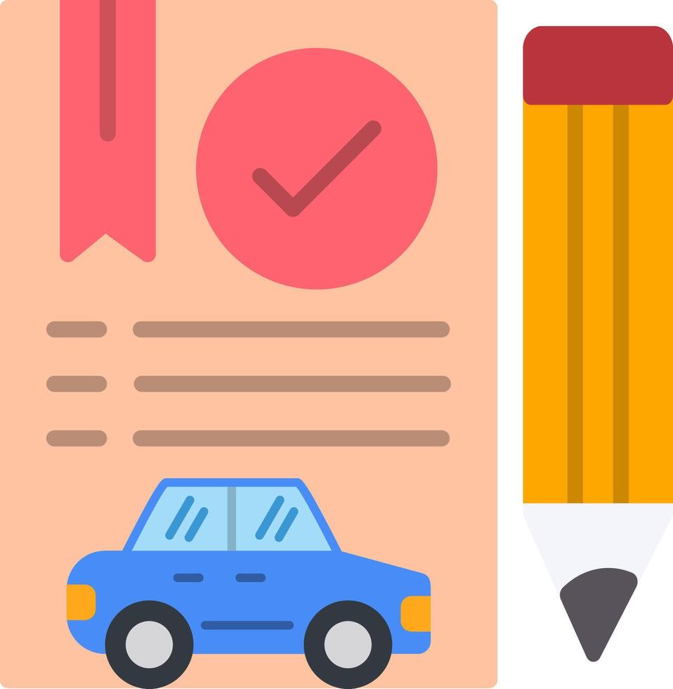 Register Flat Icon vector
