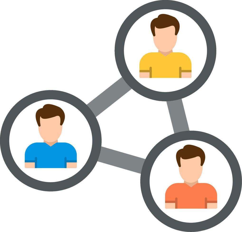Sharing Flat Icon vector