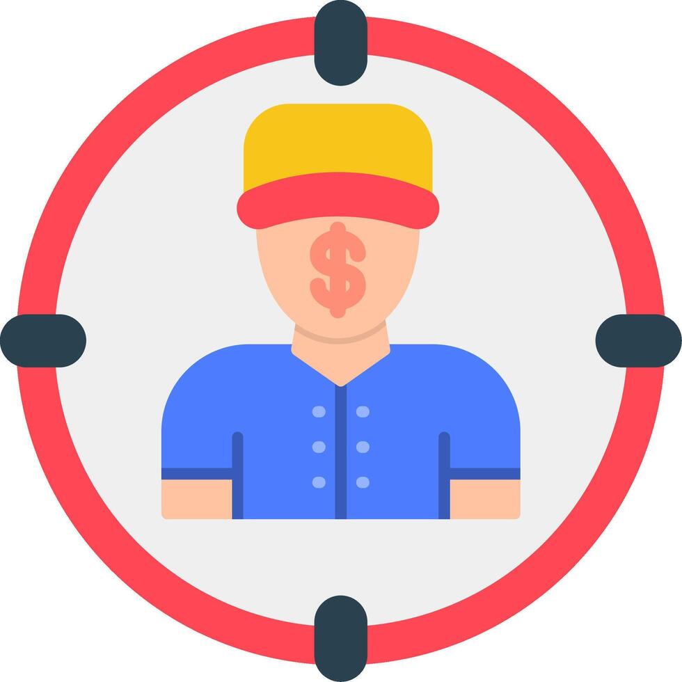 Target Flat Icon vector
