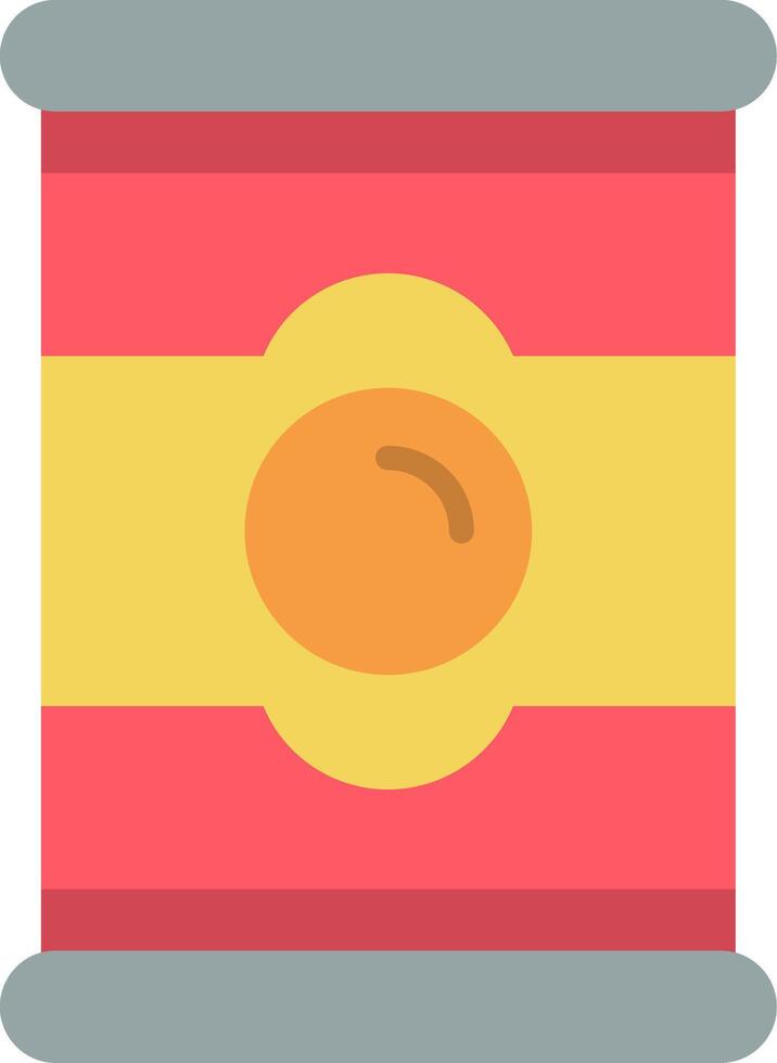 Tinned Food Flat Icon vector