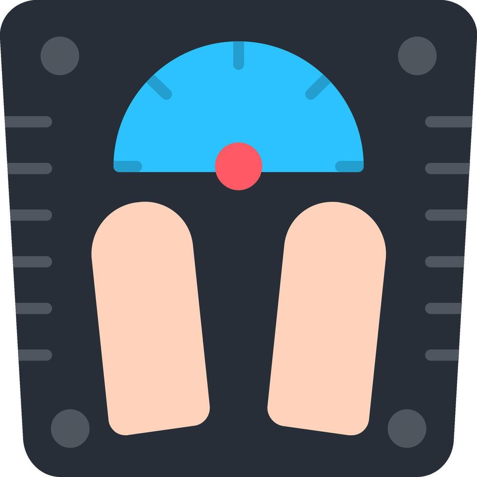 Weight Scale Flat Icon vector