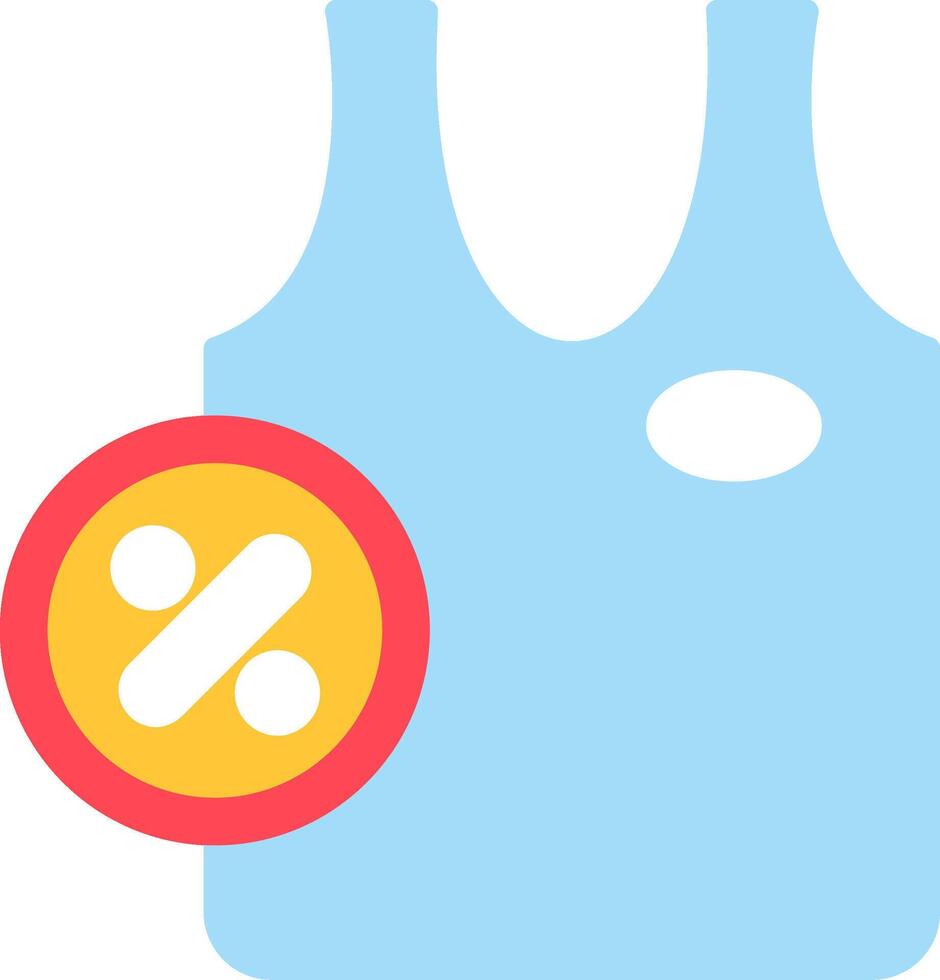 Undershirt Flat Icon vector