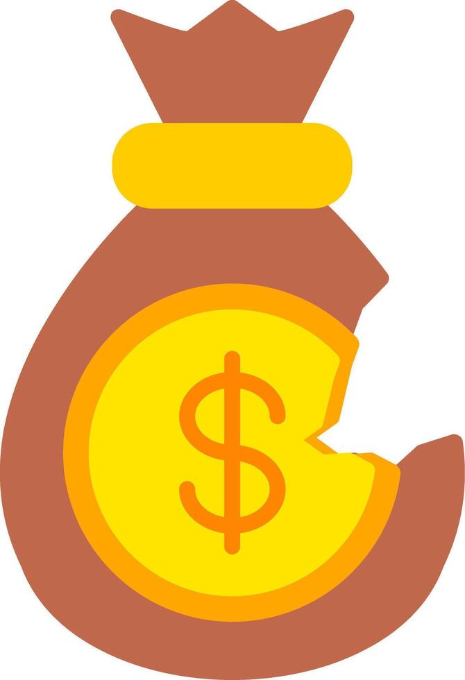Bankrupt Flat Icon vector