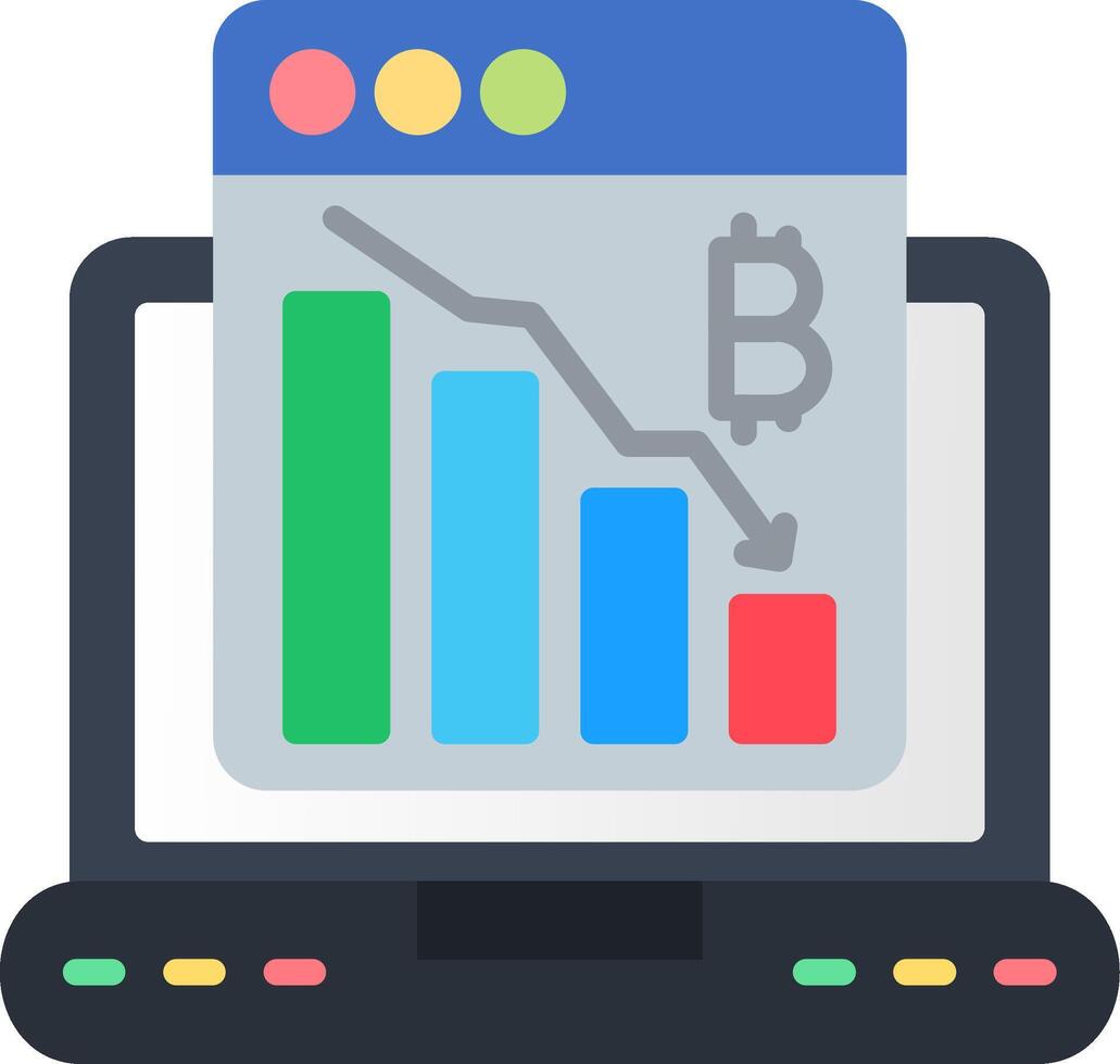 Bitcoin Flat Icon vector