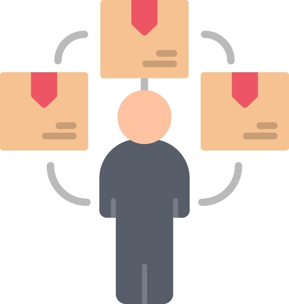 Job Flat Icon vector