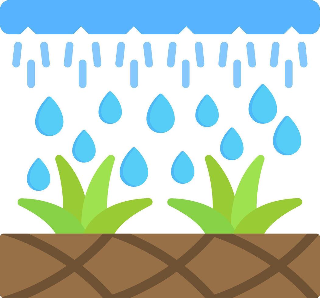 Irrigation Flat Icon vector