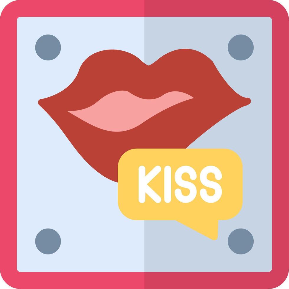 Kiss Flat Icon vector