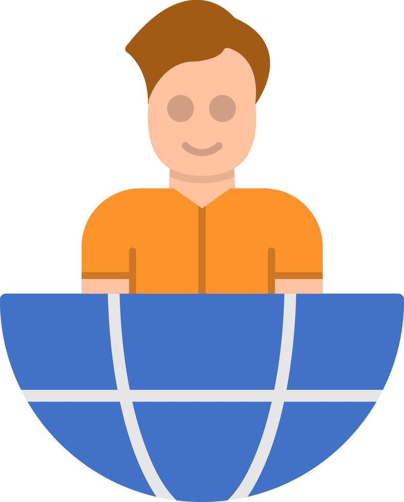 Outsourcing Flat Icon vector