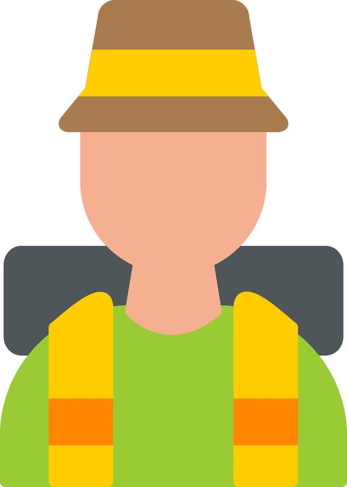 Tourist Flat Icon vector