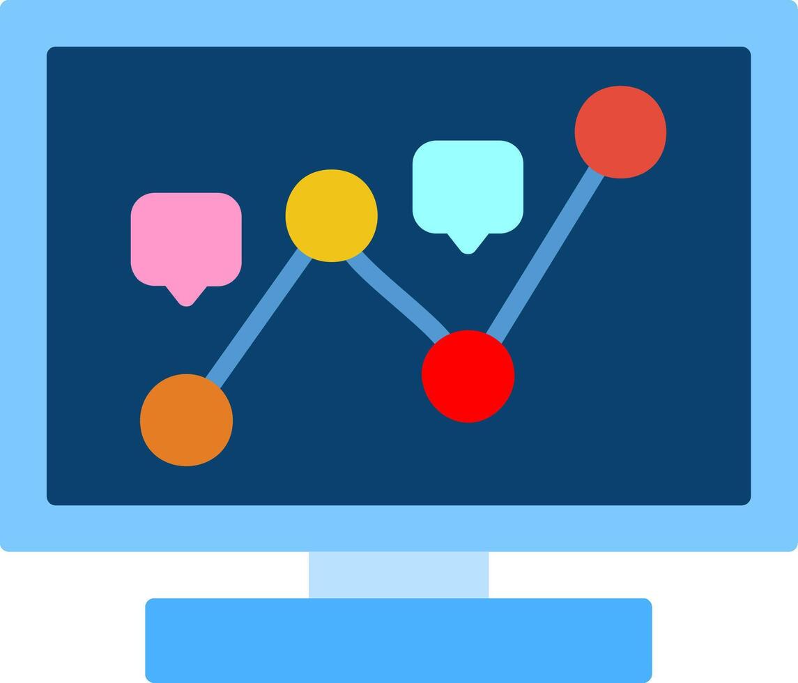 timeline Flat Icon vector