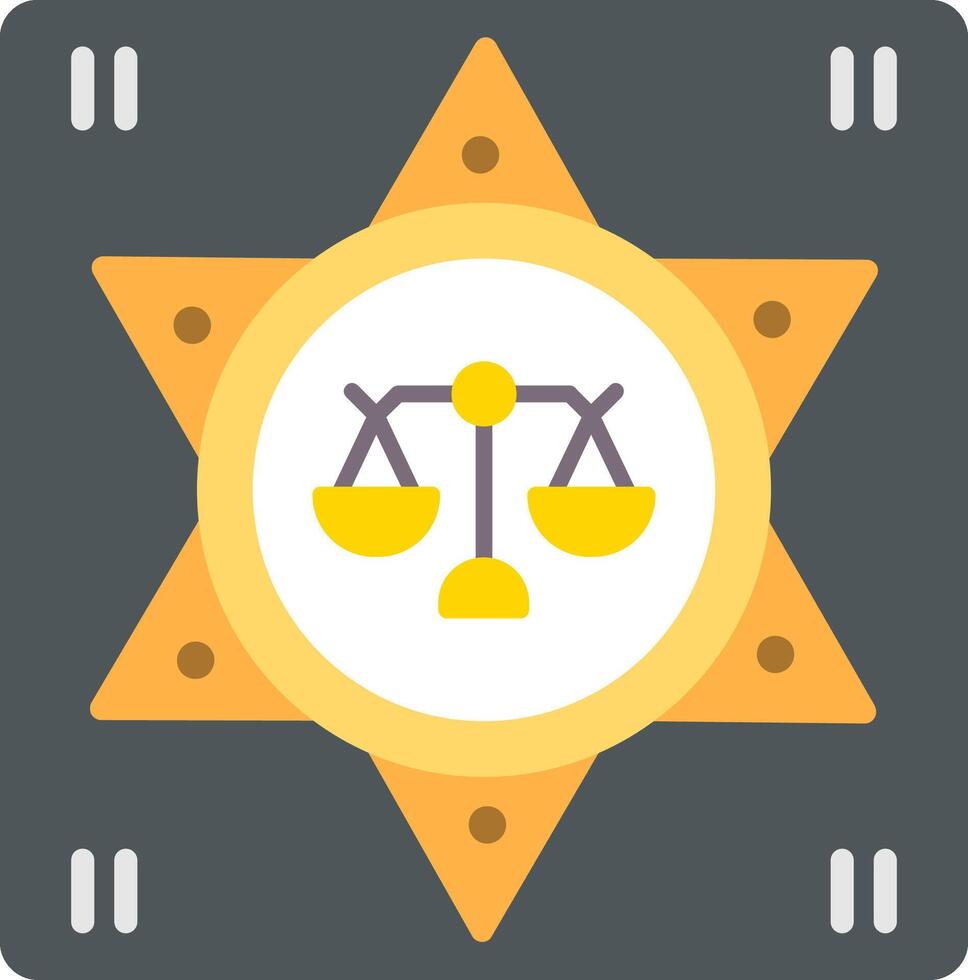 Sheriff Flat Icon vector