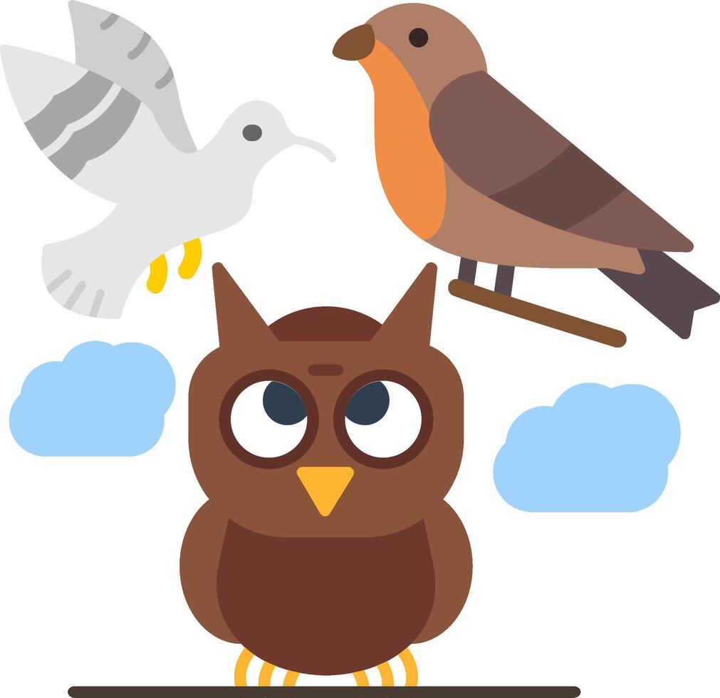 Birds Flat Icon vector
