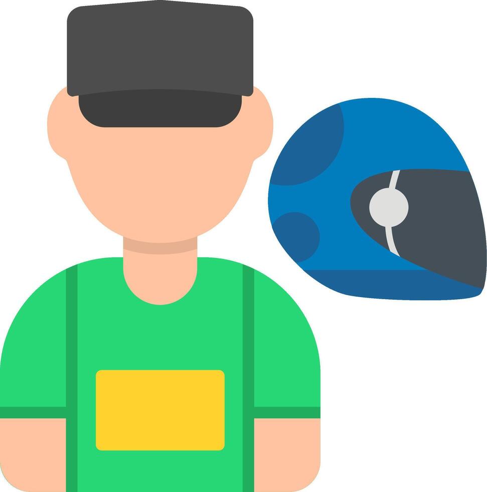 Driver Flat Icon vector