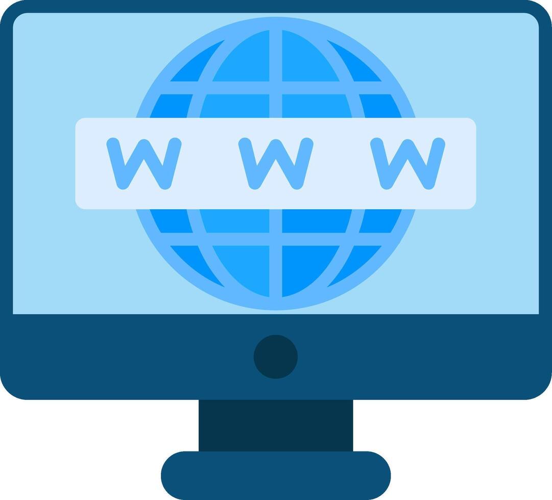 Internet Flat Icon vector