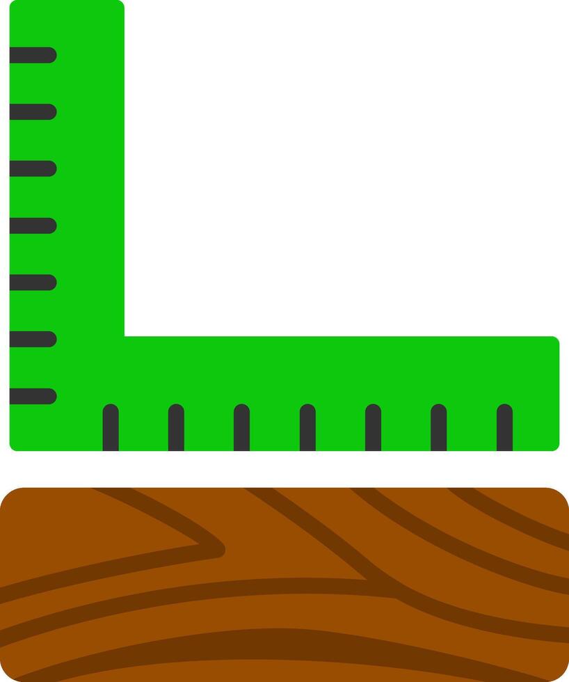 Ruler Flat Icon vector