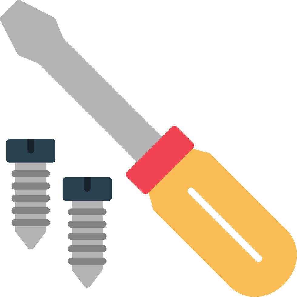 Screwdriver Flat Icon vector