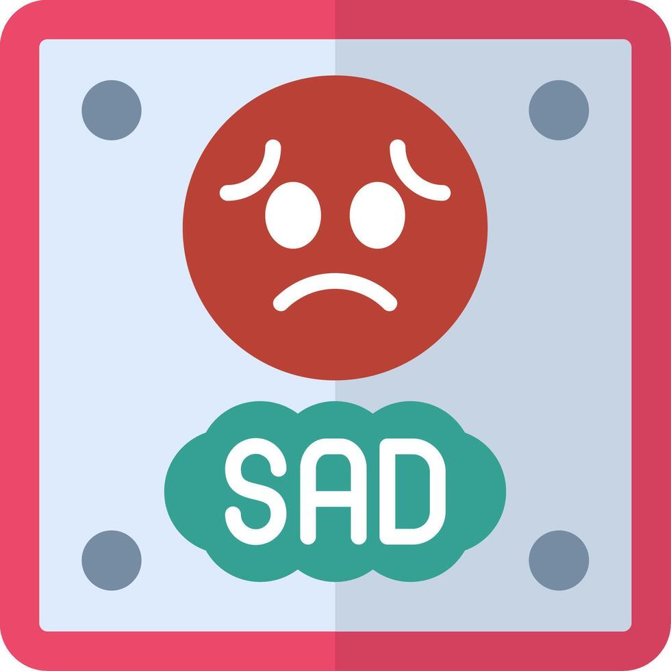 Sad Flat Icon vector