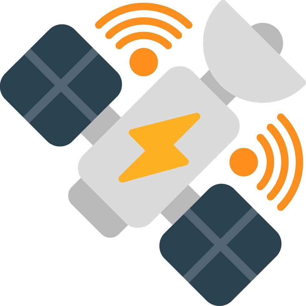 Satellite Flat Icon vector